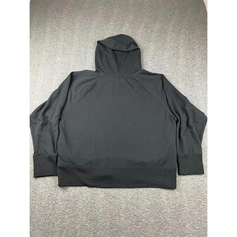 J.Crew Womens Black Hoodie Sweatshirt Size XL‎